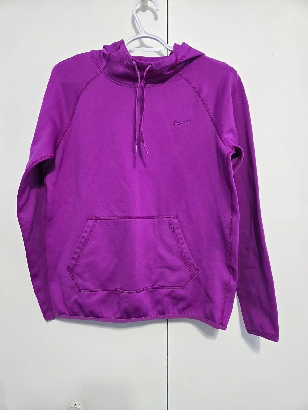 Nike Therma-FIT Purple Pullover Hoodie Women's Small Fleece Lined Athletic